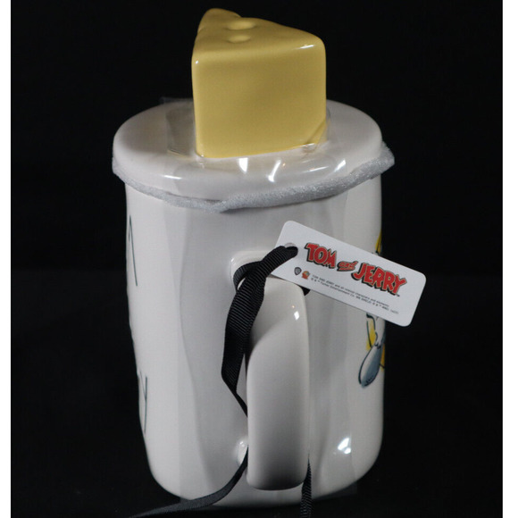 Rae Dunn Tom and Jerry Ceramic Coffee Mug with Cheese Topper - Picture 3 of 7